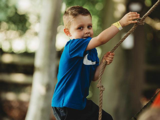 Climbing frame in Knockerdown's outdoor play area