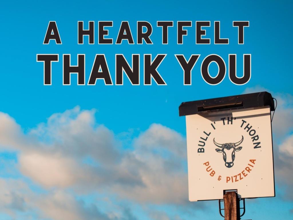 Our sister company, the Bull i' th' Thorn thanks its loyal customers before closing in Nov 2024