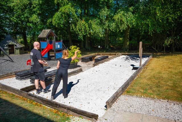 Play a game of Boules outdoors