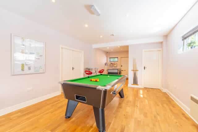Games room with football and pool table